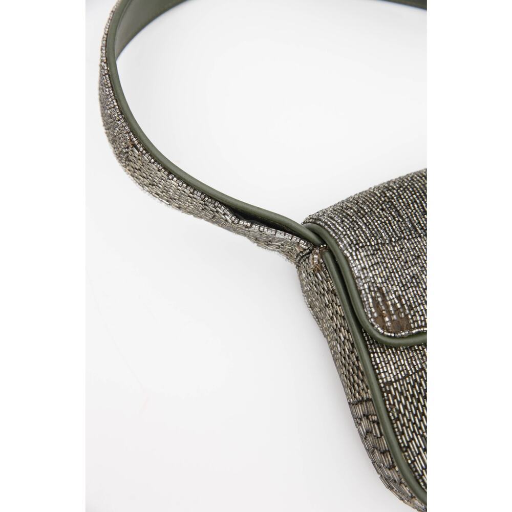 Staud Tommy Beaded Bag in Avocado - Picture 6 of 15
